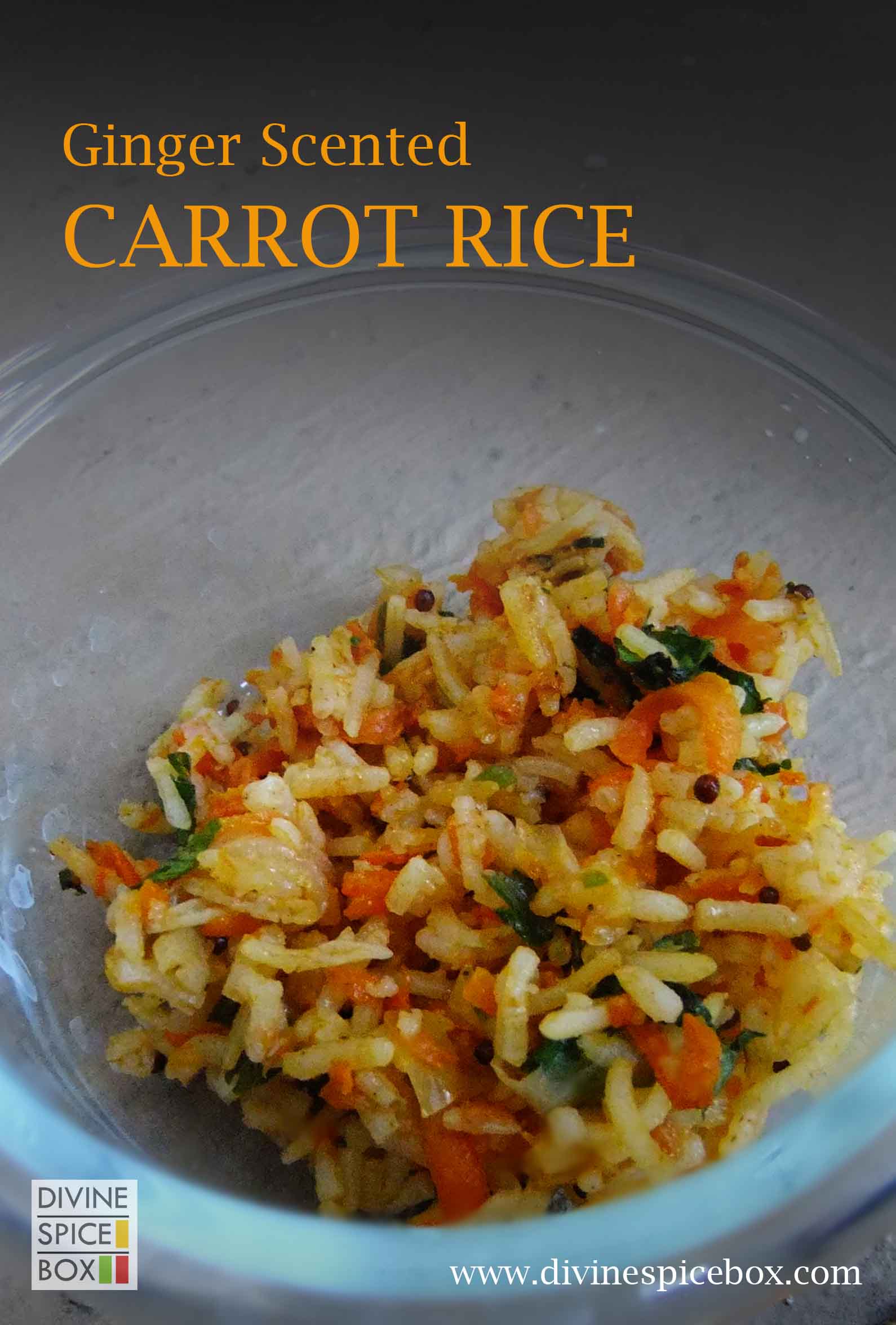 ginger scented carrot rice copy
