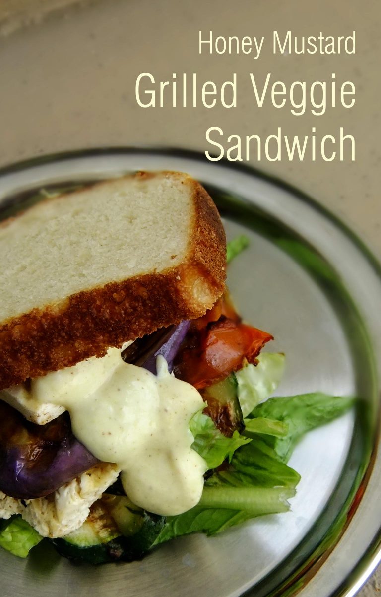 Honey Mustard Grilled Veggie Sandwich Divine Spice Box