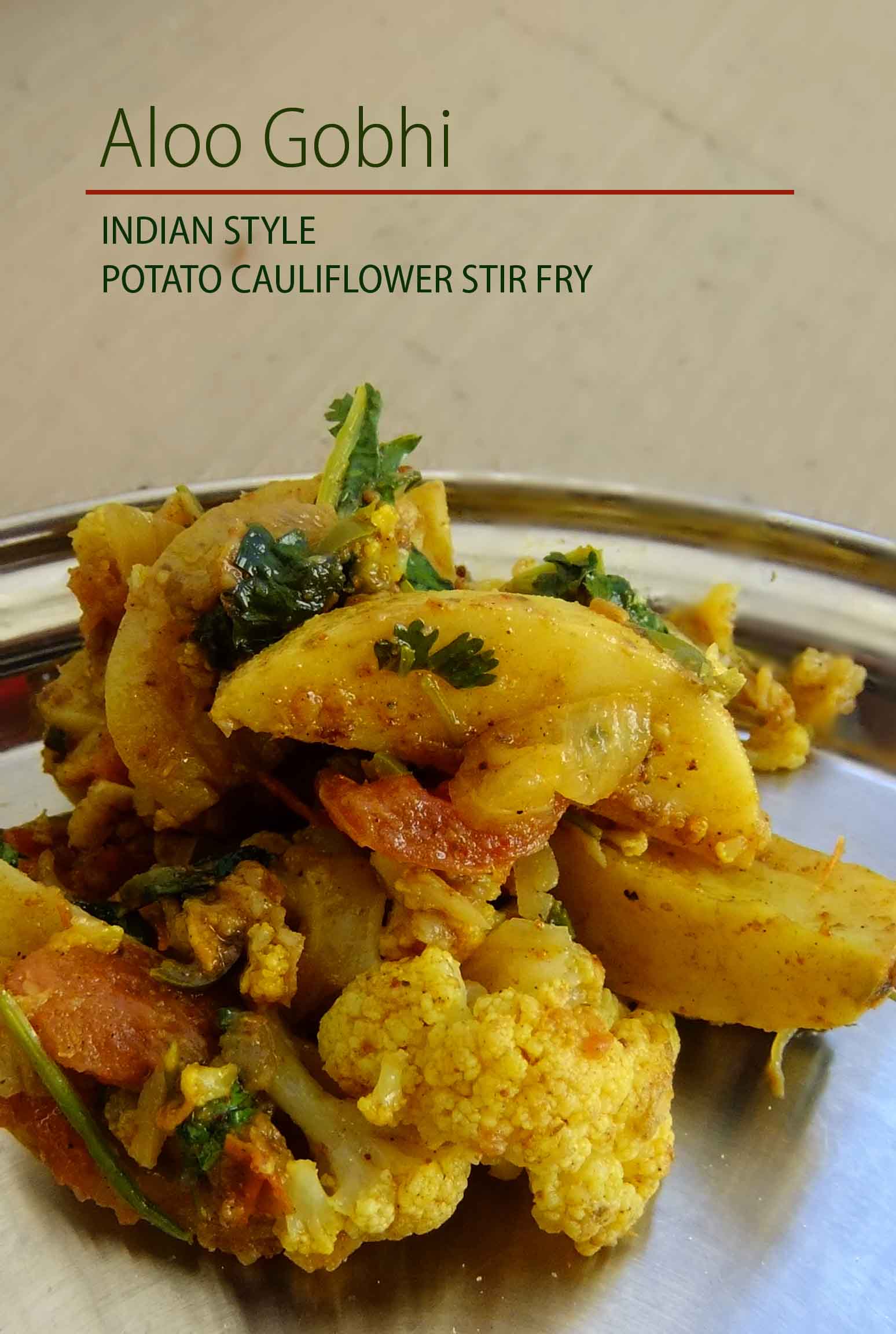 Aloo Gobhi - Indian Style Potato Cauliflower stir fry – Divine Spice Box