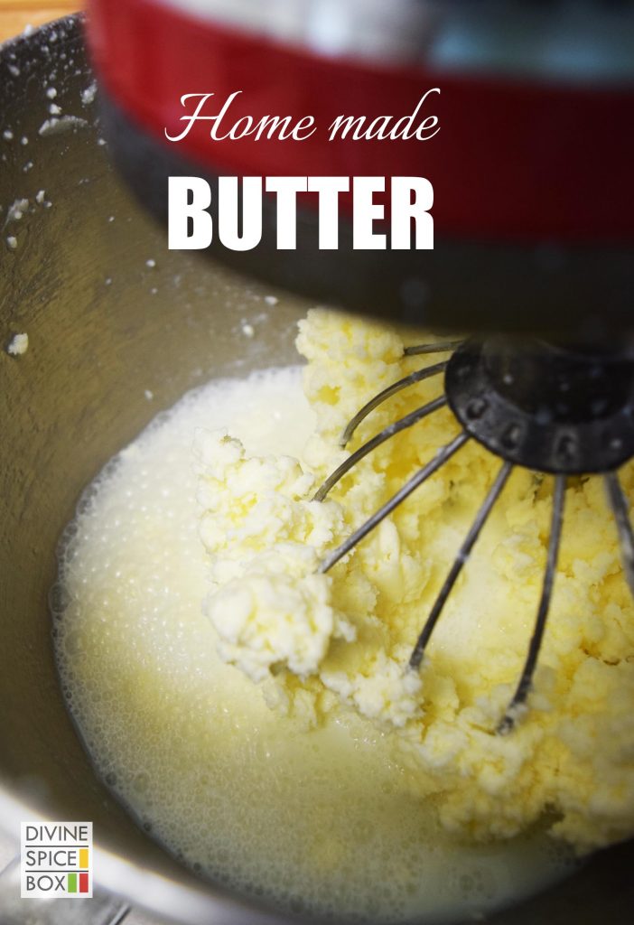 homemade butter close up