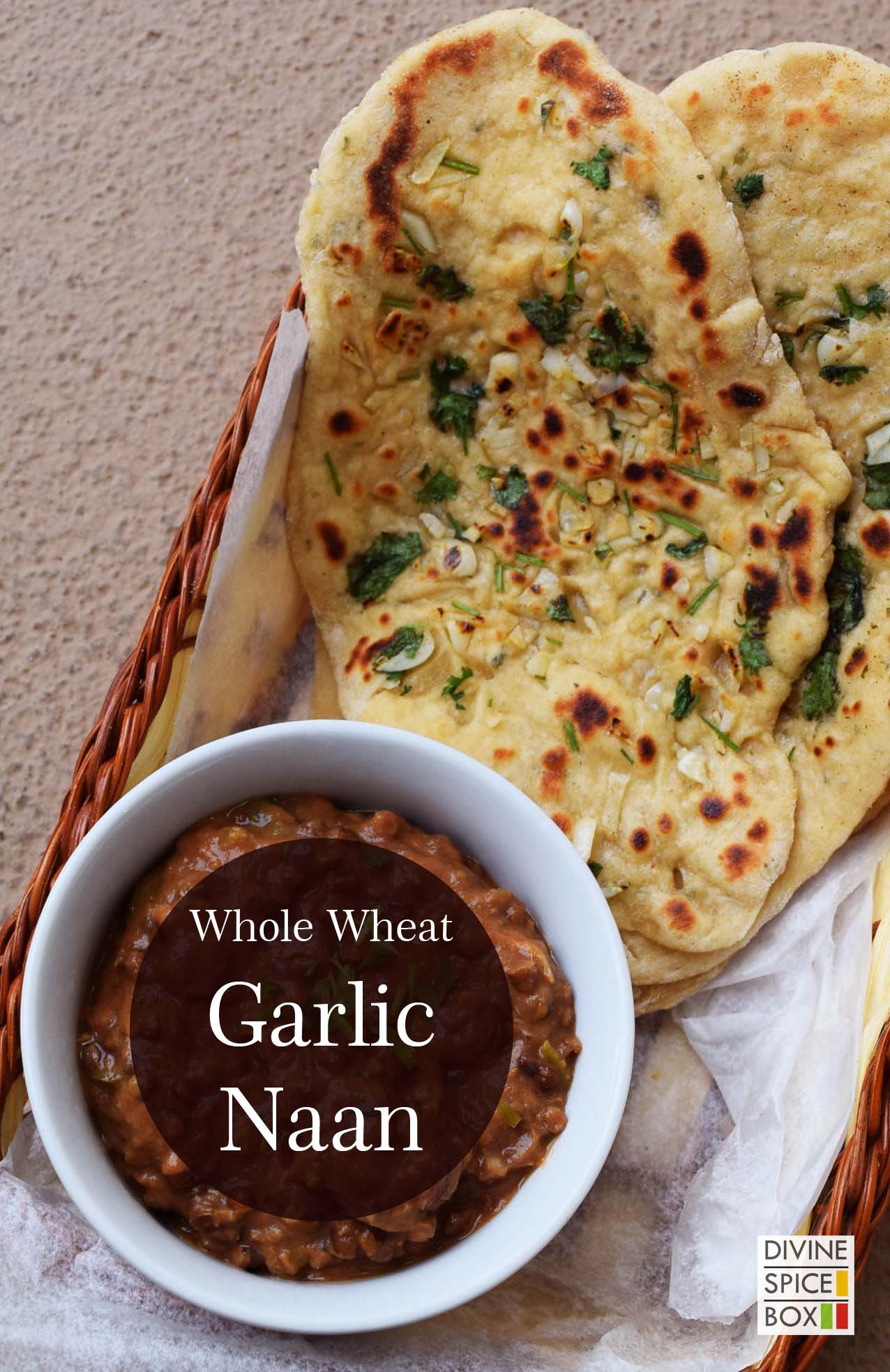 Whole Wheat Garlic Naan