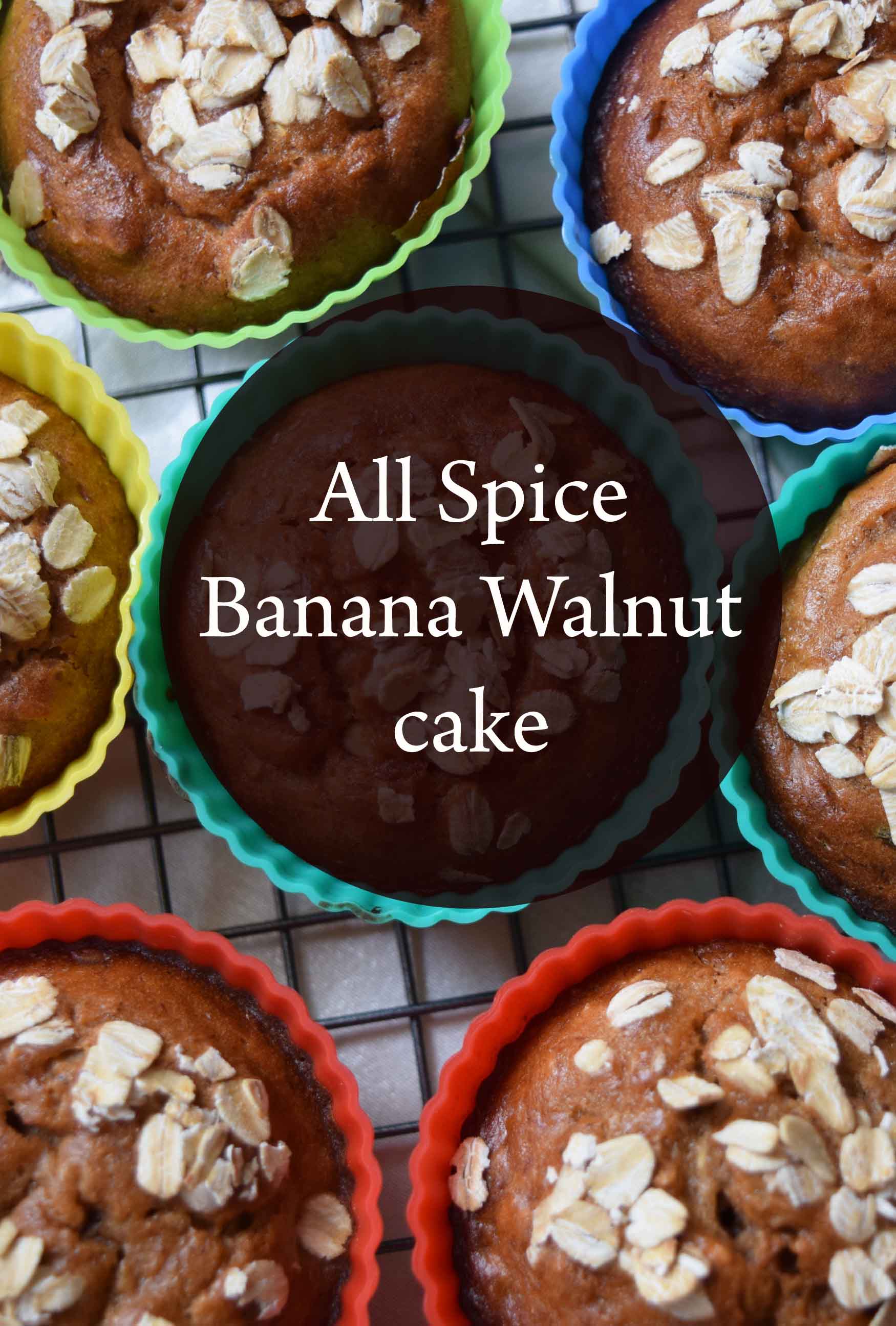 all spice banana walnut muffins 