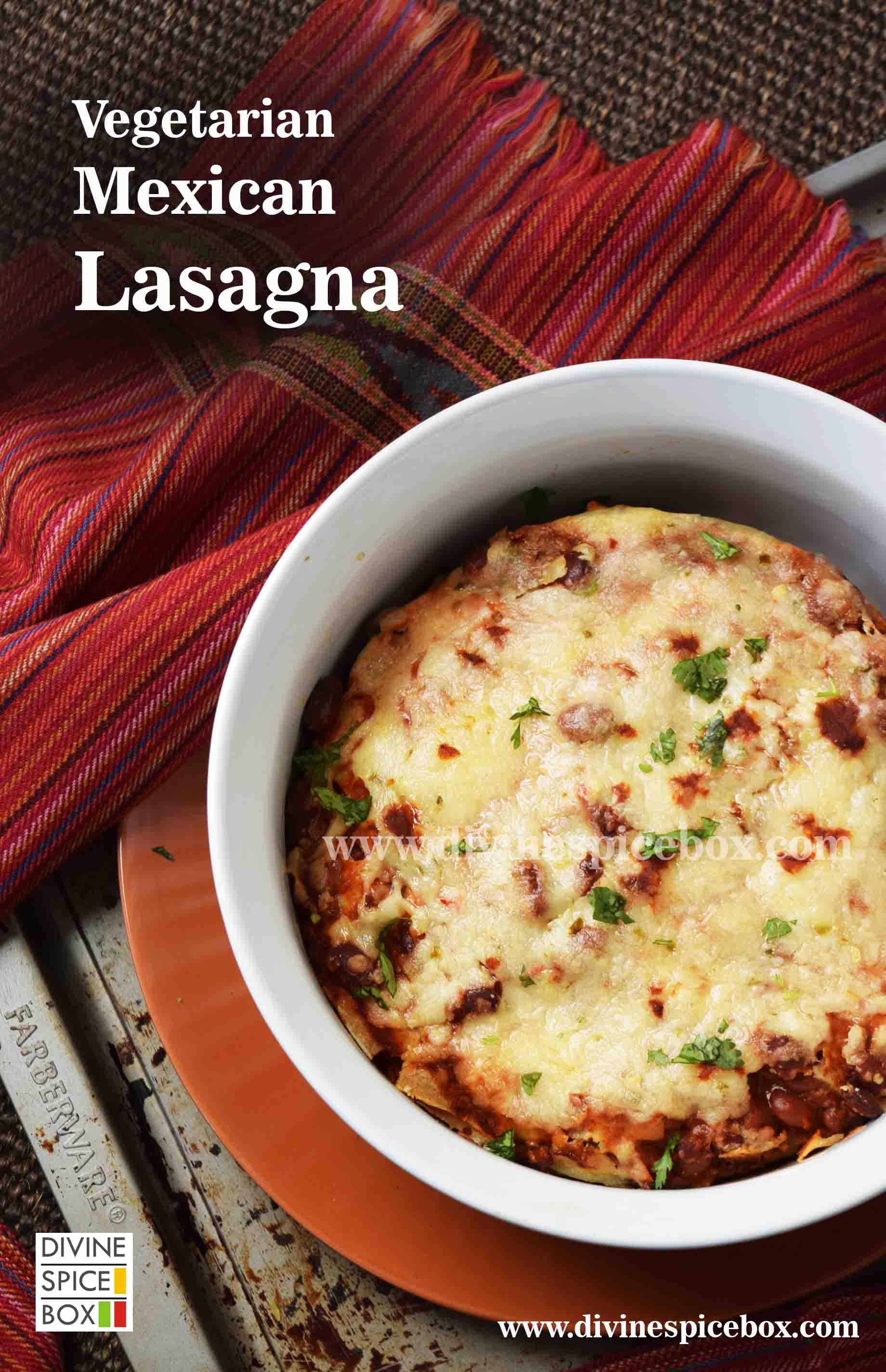 veg mexican lasagna