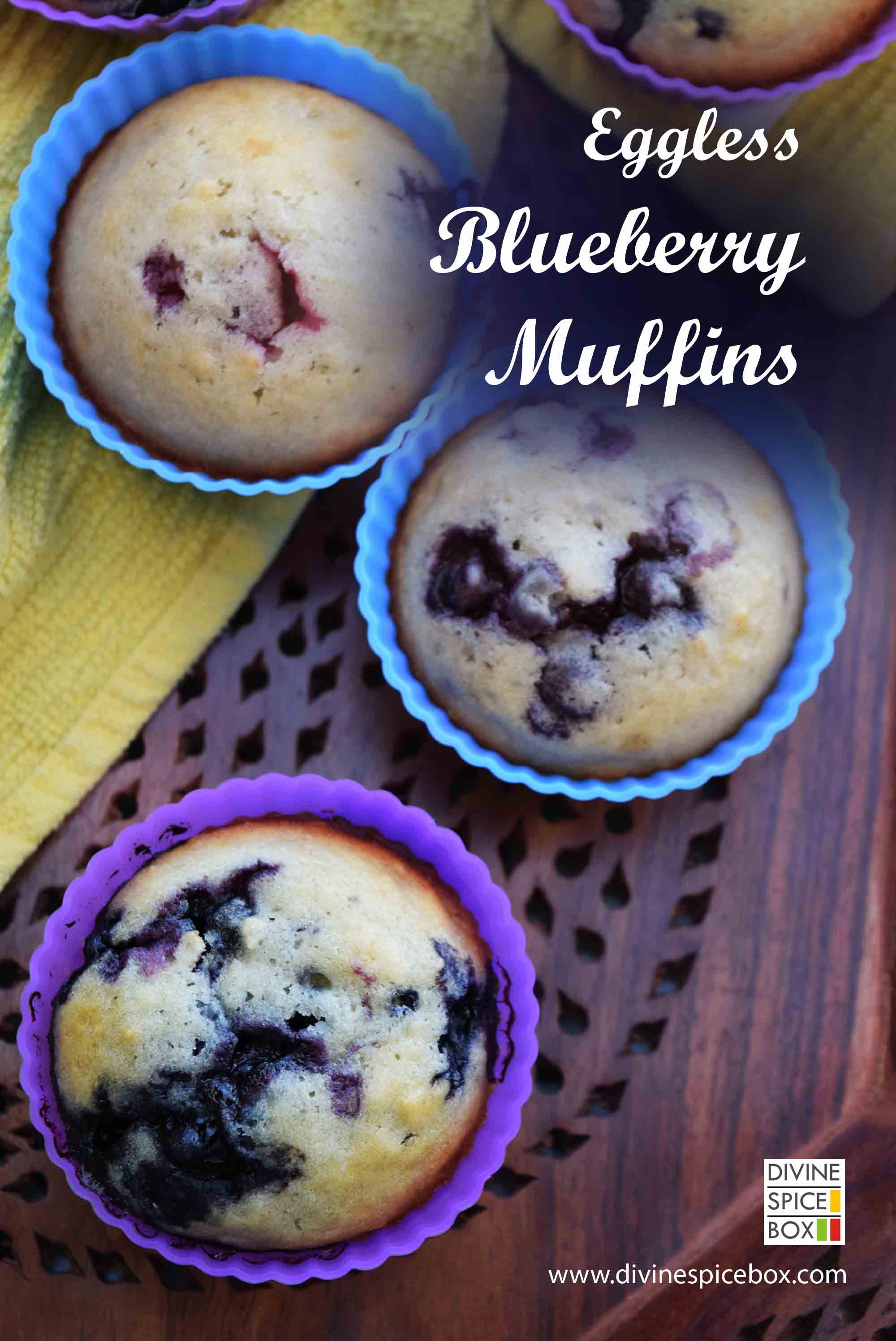 eggless blueberries muffins