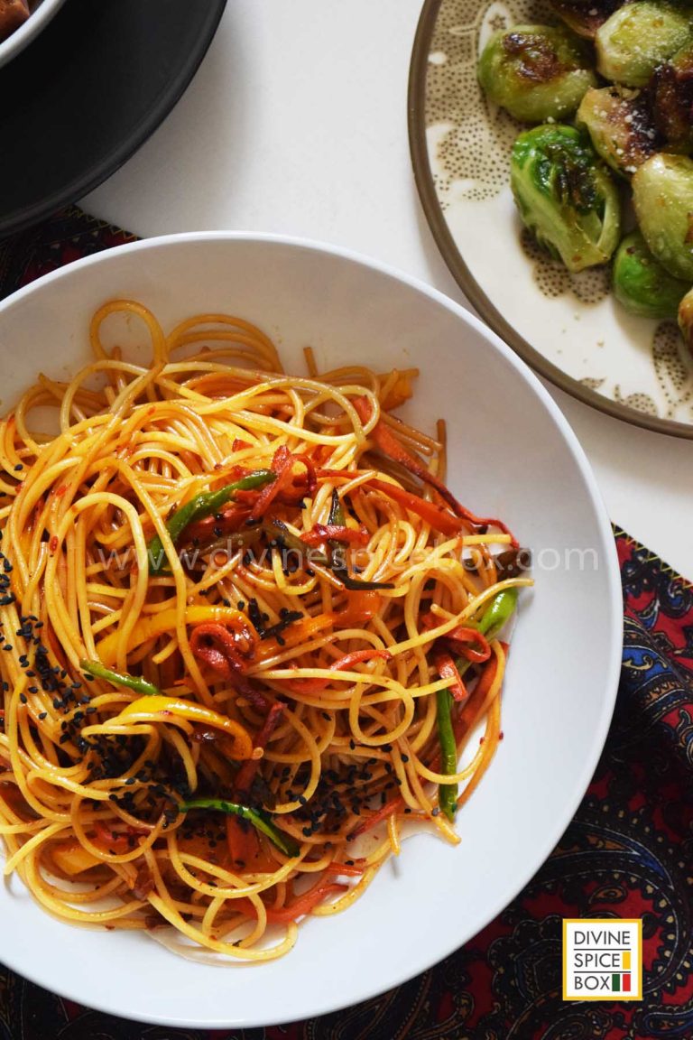 Sweet chili garlic noodles 10 min recipe Divine Spice Box