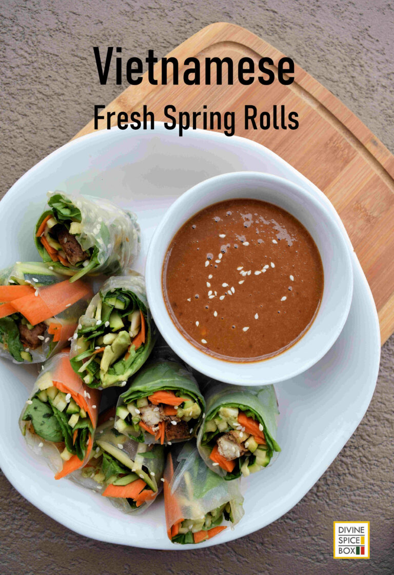 Vietnamese Tofu Spring Rolls with Dipping Sauce – Divine Spice Box