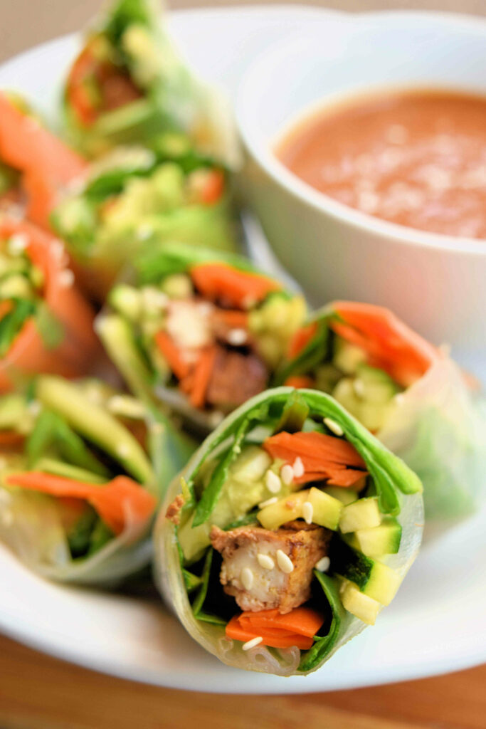 Vietnamese Tofu Spring Rolls with Dipping Sauce – Divine Spice Box
